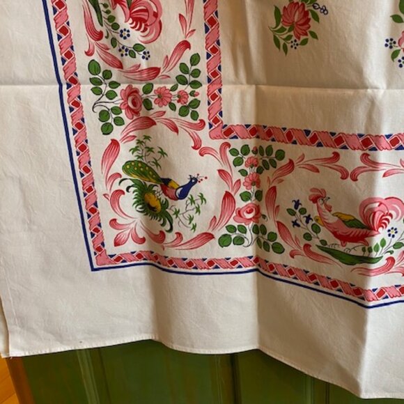 56x56 Square Ribeauville Linen Table Cloth - Picture 6 of 7